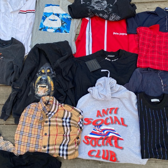 Lot of 14 Designer Clothing Items Size Medium - Givenchy, Burberry, Bape Etc - Picture 5 of 5